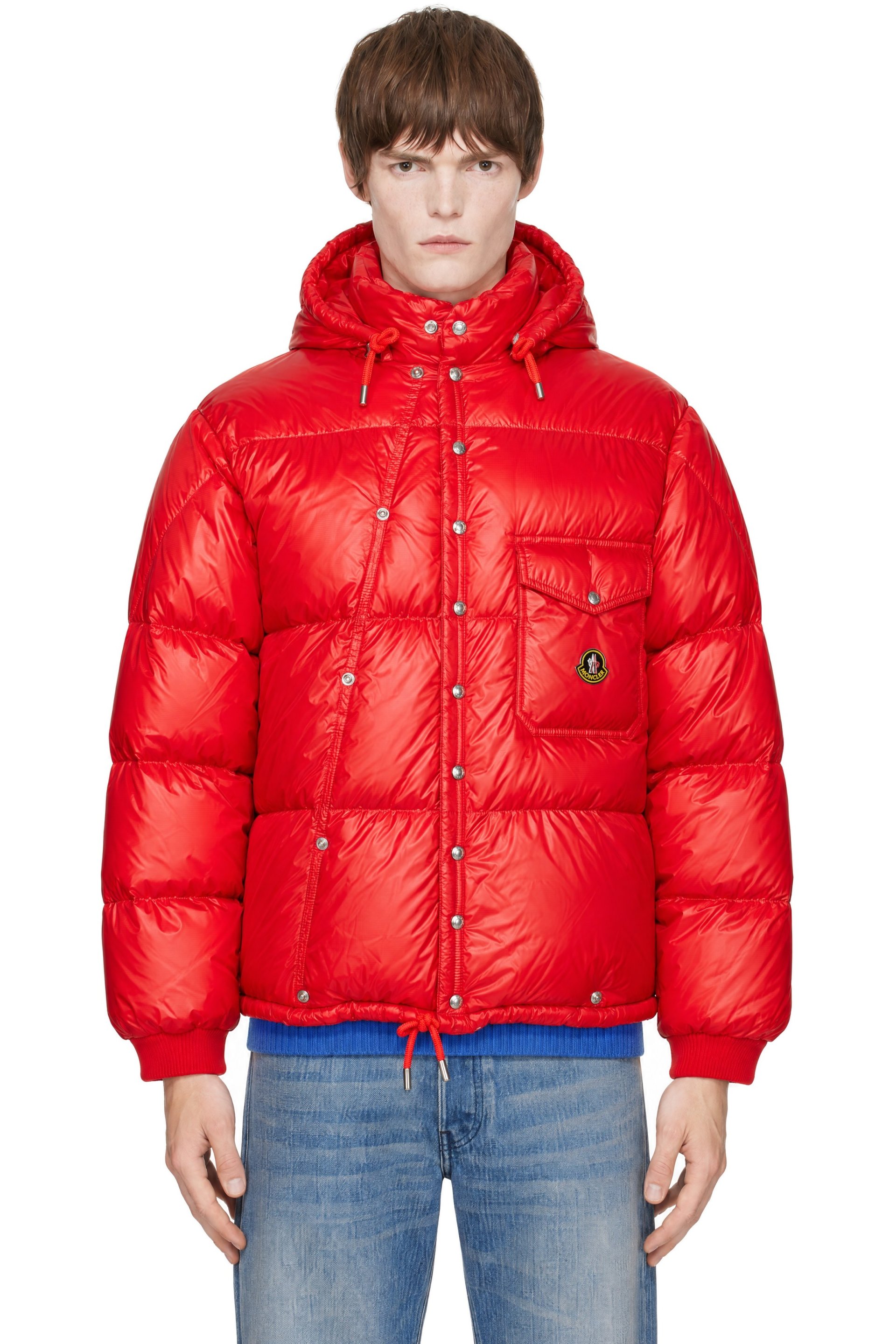 Moncler - Red Karakorum Hooded Short Down Jacket
