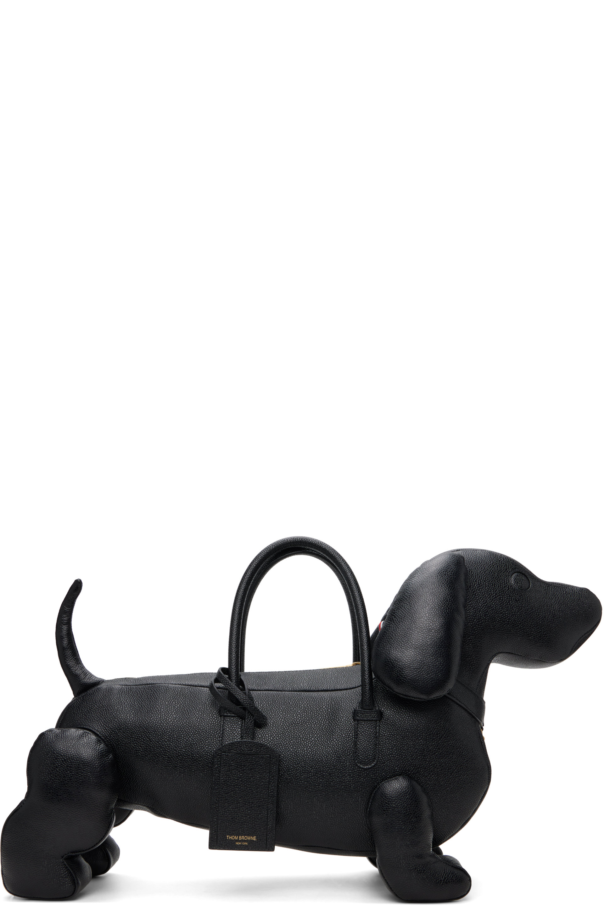 Thom Browne - Black Hector Pebble Grain Leather Bag