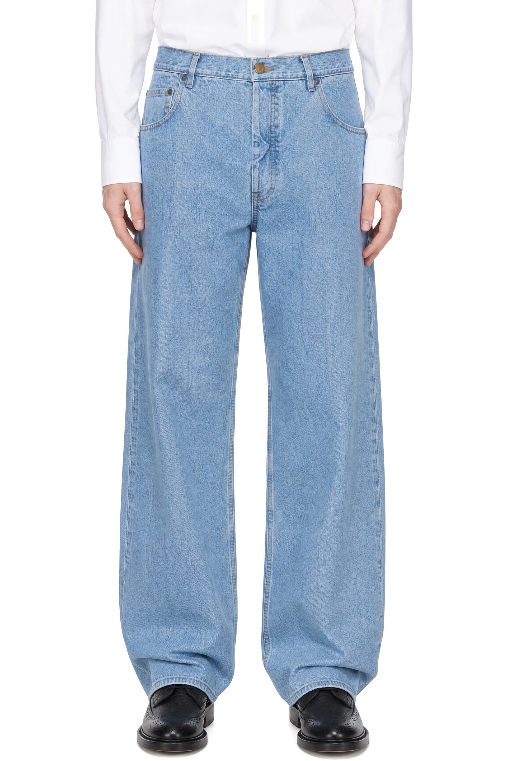 Thom Browne - Blue Selvedge Denim Trousers