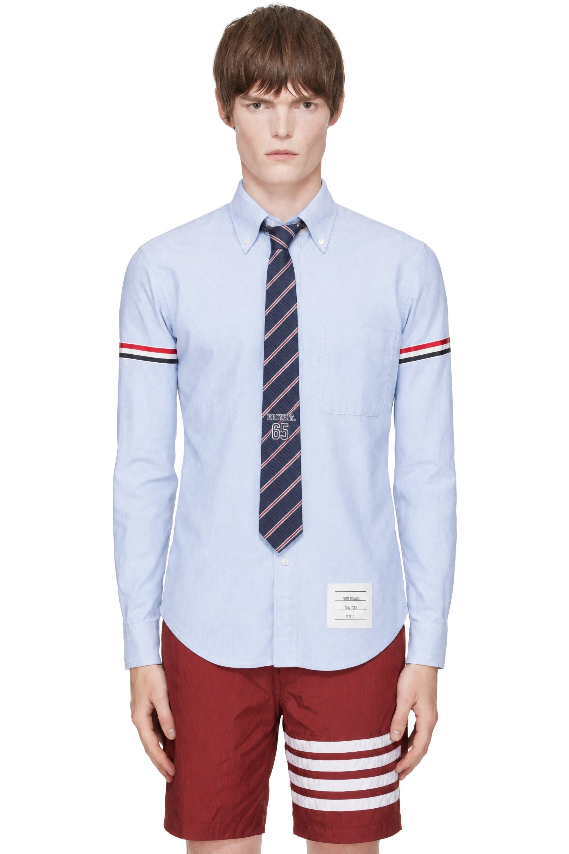 Thom Browne - Blue Armband Oxford Shirt
