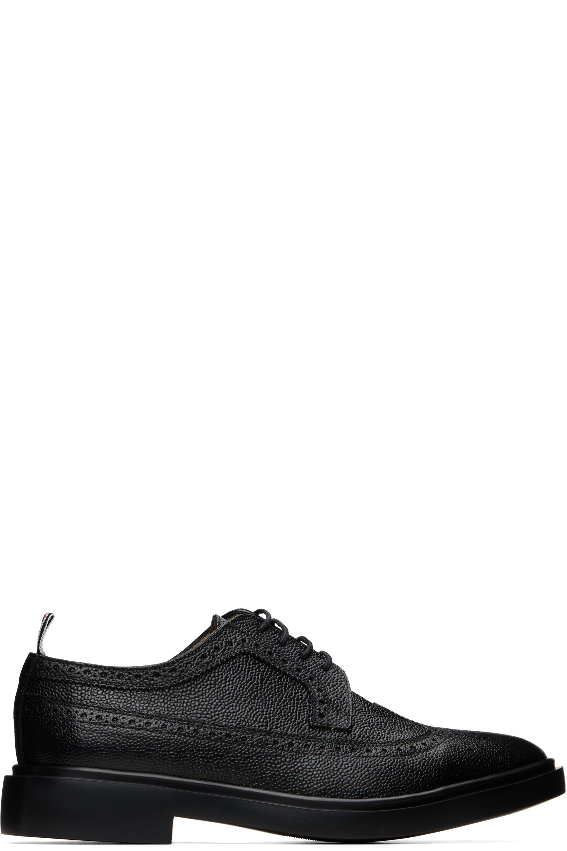 Thom Browne - Black Pebble Grain Longwing Brogues
