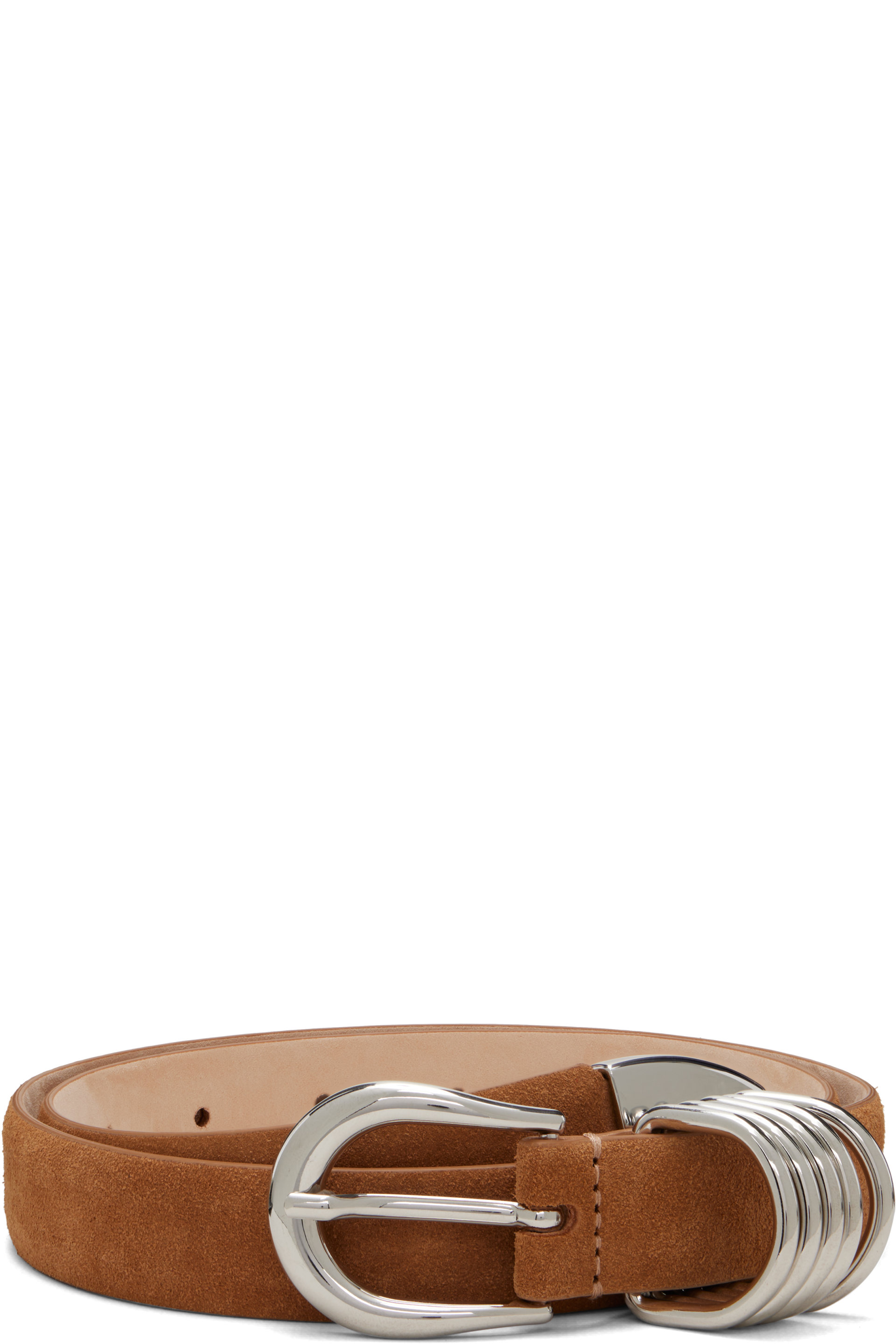 Brown Hollyhock Suede Belt