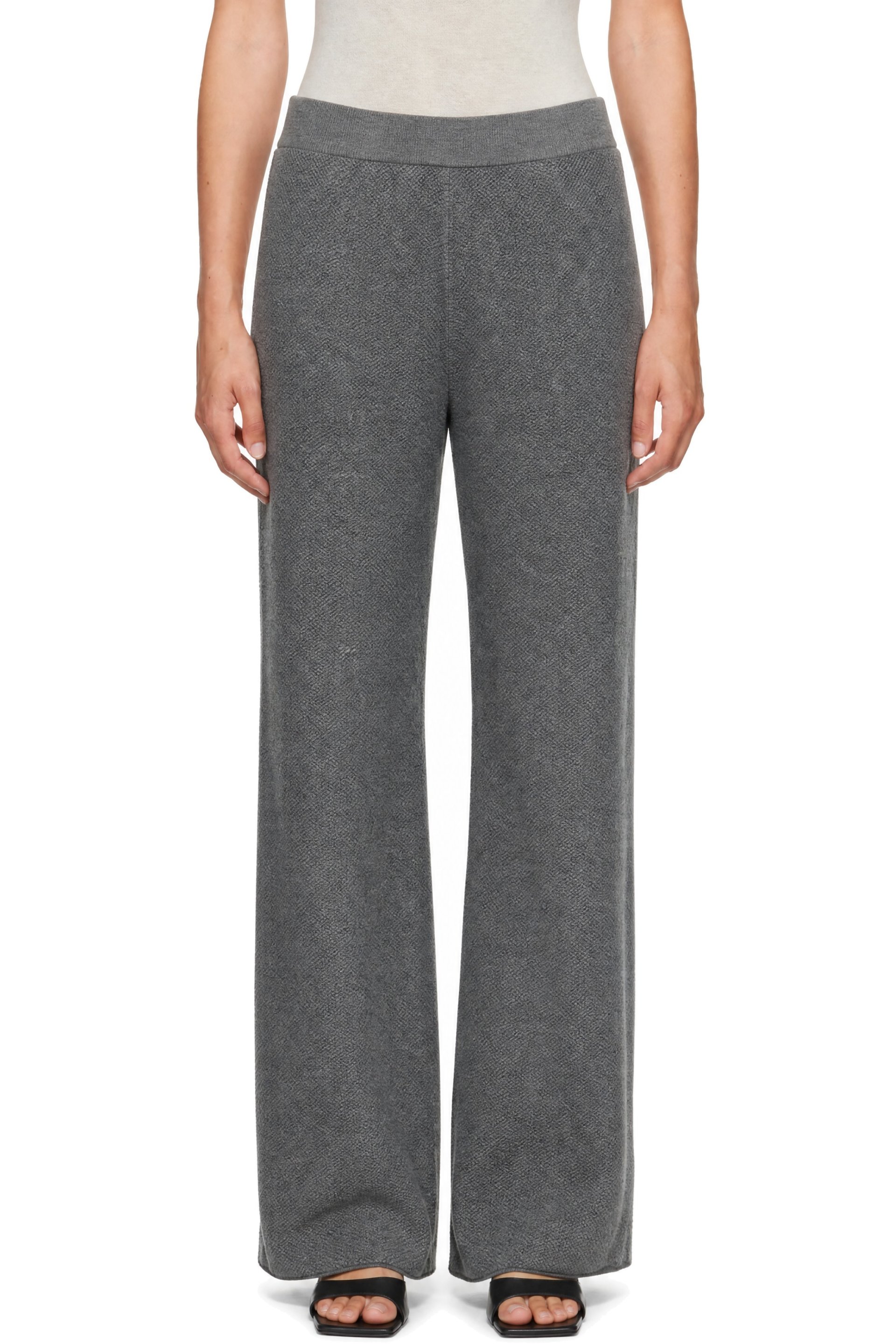 SKIMS - Gray Textured Knit Sherpa Lounge Pants