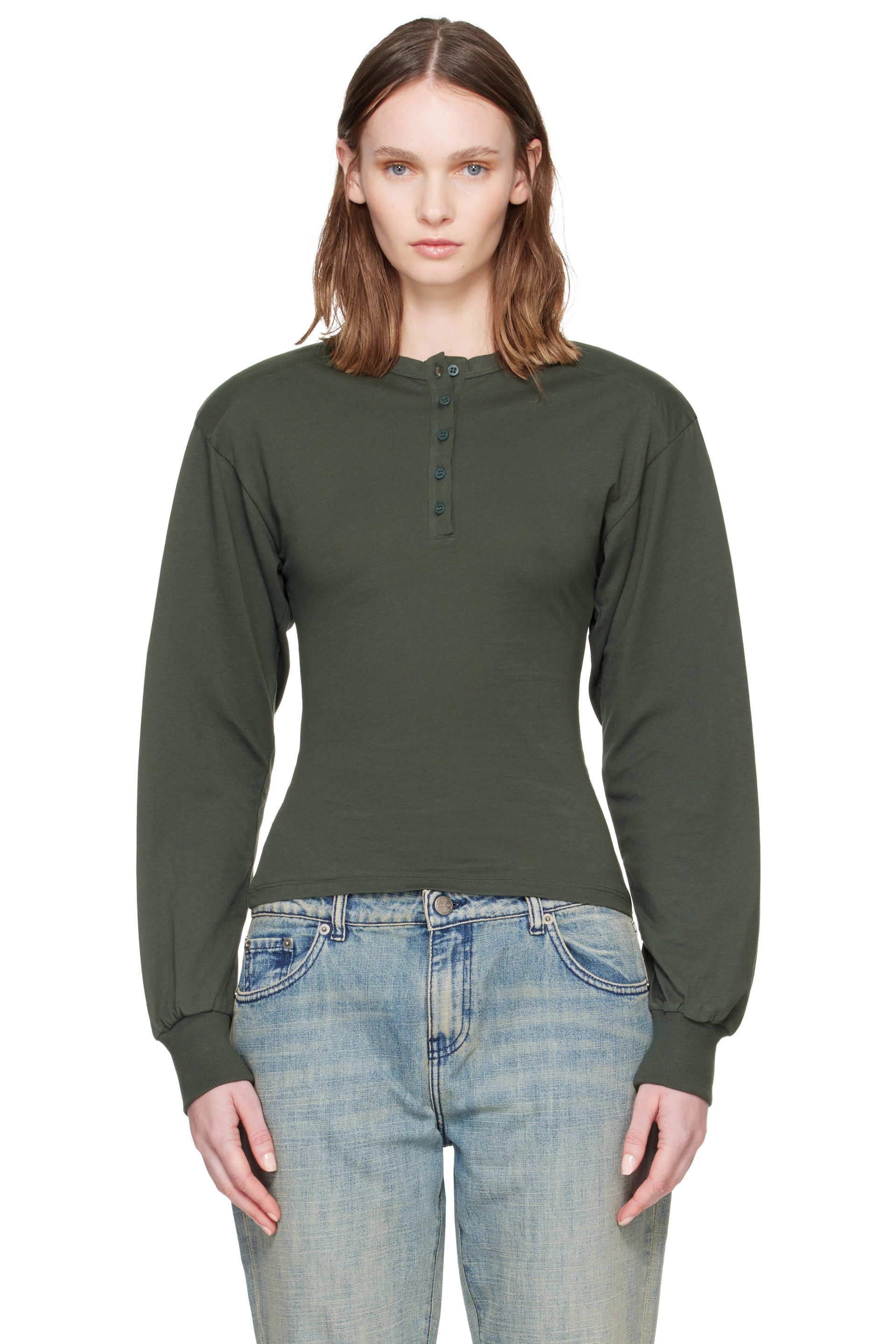 Paloma Wool - Khaki Ryno Henley