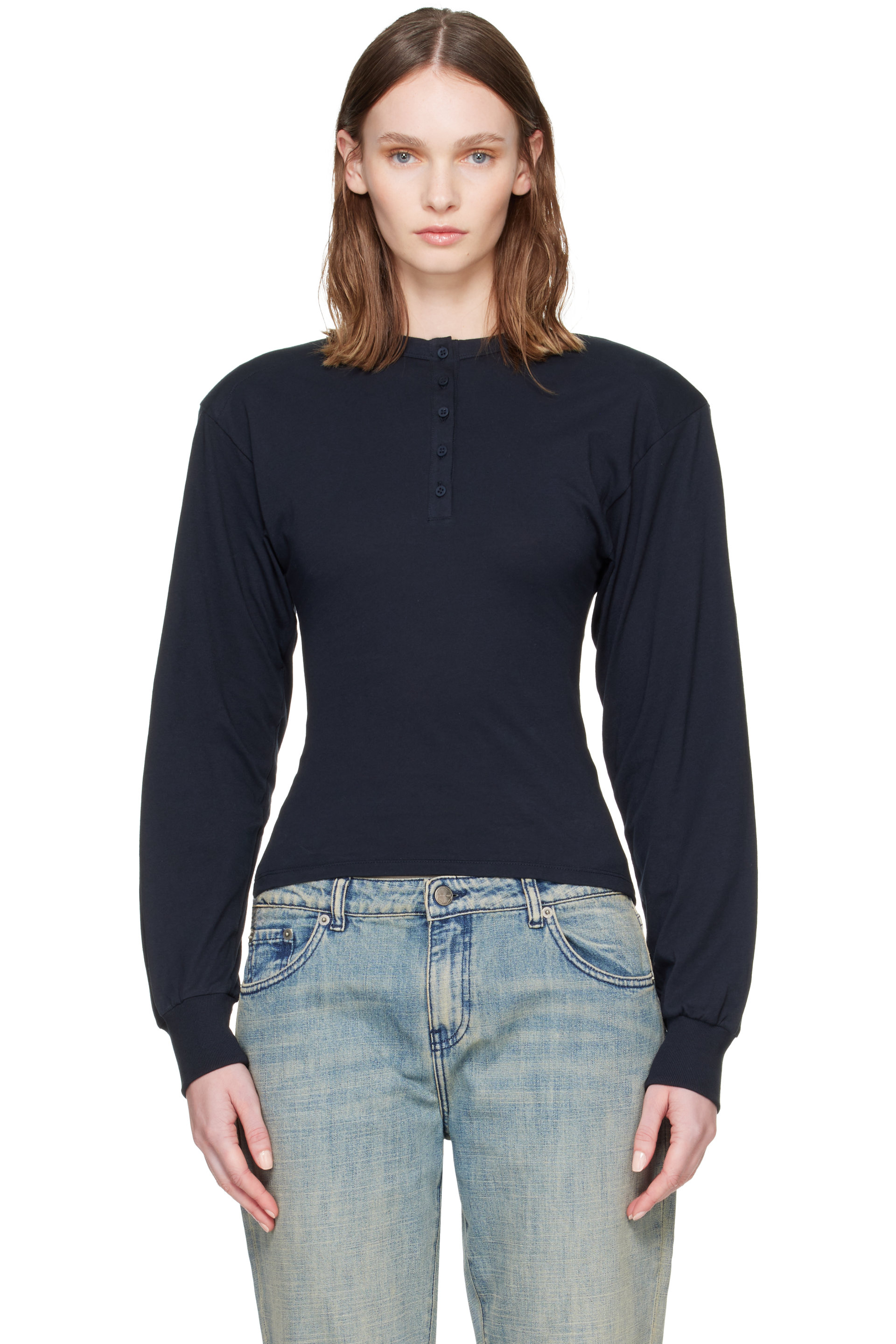Paloma Wool - Navy Ryno Henley