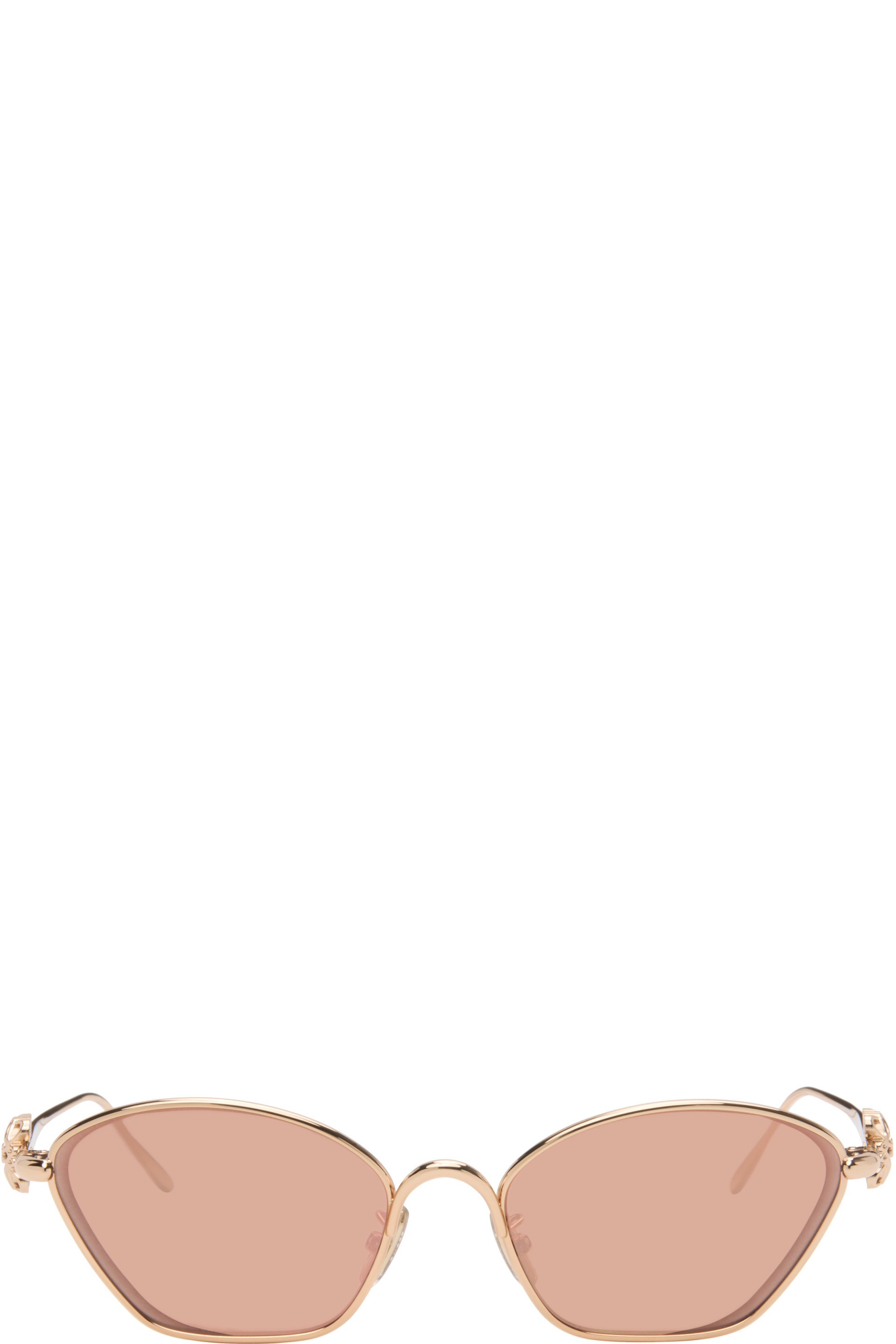 LOEWE - Rose Gold Anagram Cat-Eye Sunglasses