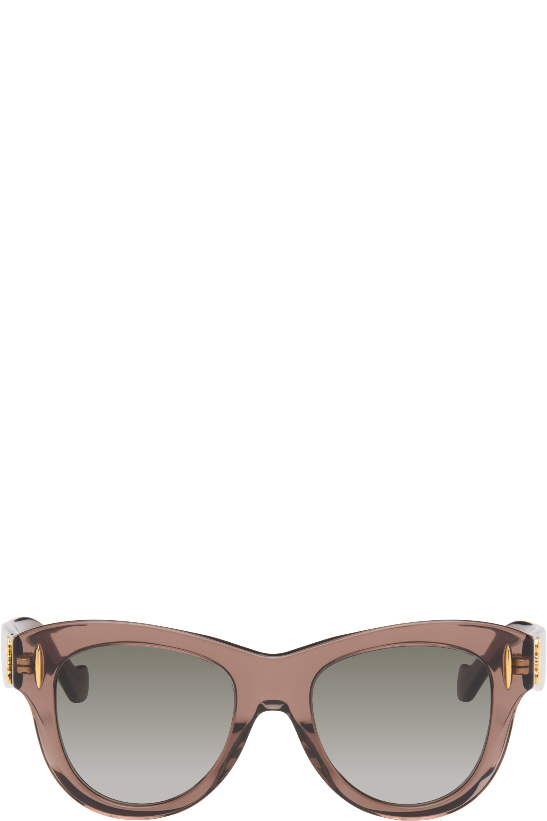 LOEWE - Brown Anagram Round Sunglasses