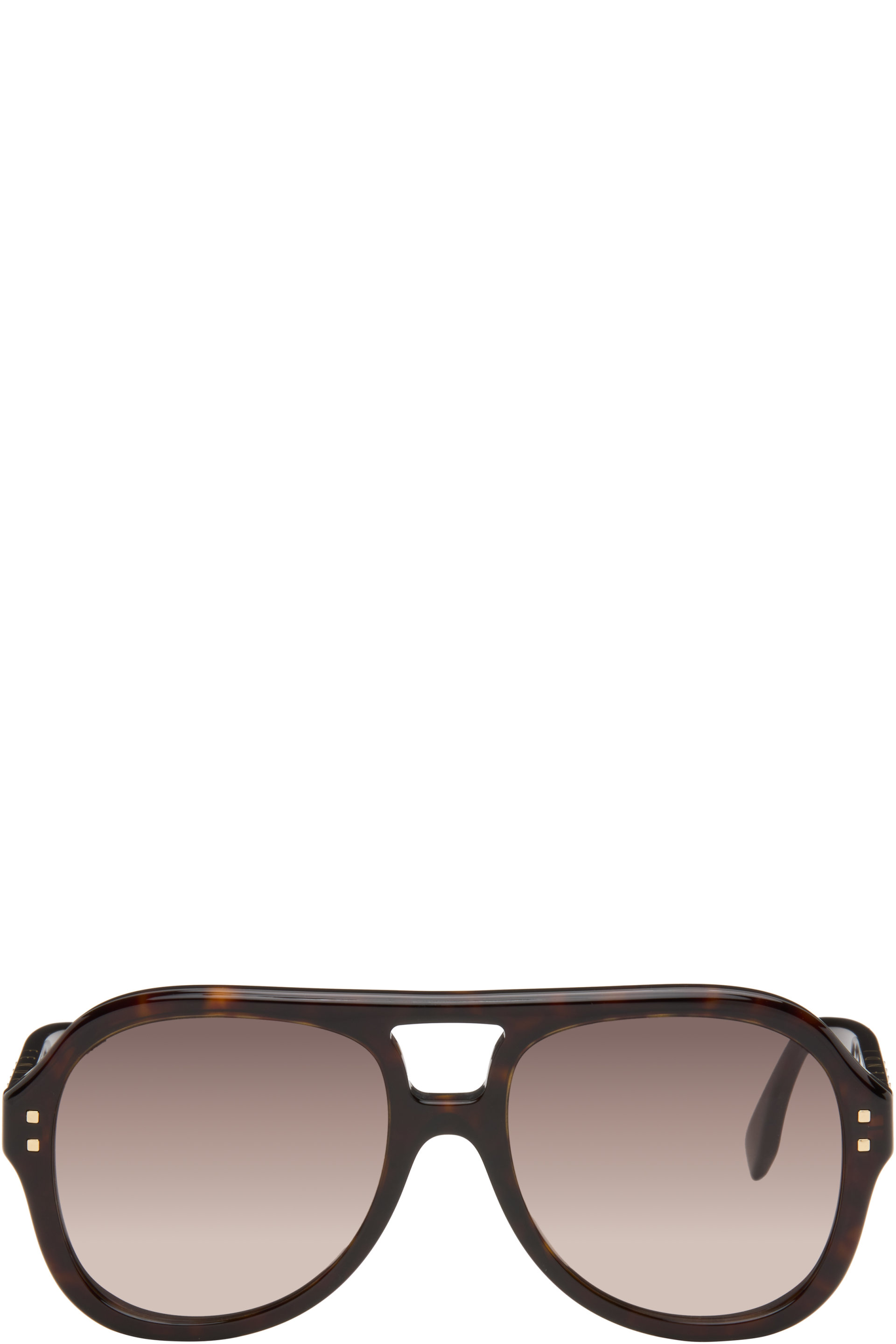 Fendi - Brown 'Fendi Five Sisters' Sunglasses