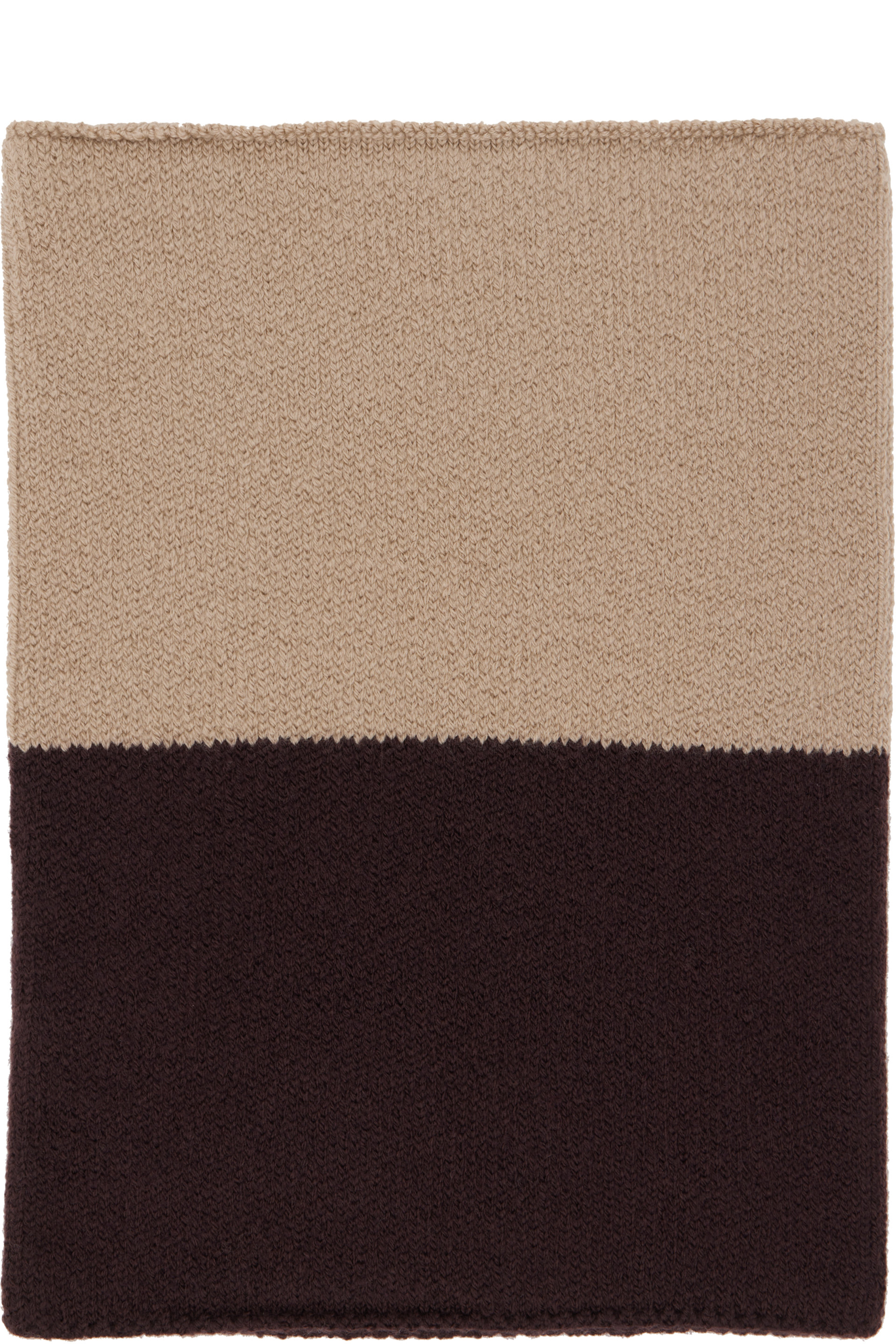 HOMME PLISSÉ ISSEY MIYAKE - Beige & Brown Winter Gear Color Block Tube Scarf