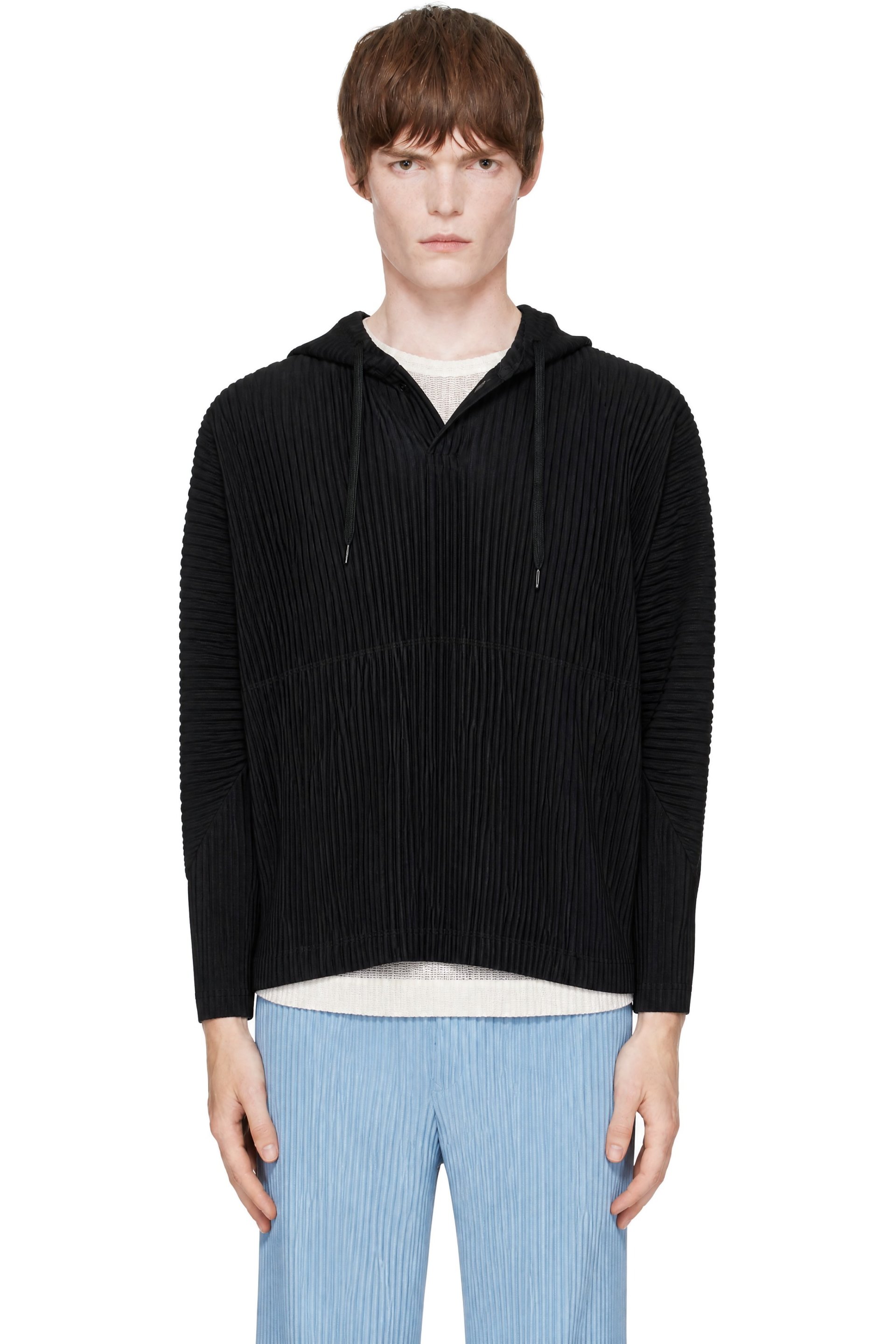 HOMME PLISSÉ ISSEY MIYAKE - Black Monthly Colors October Hoodie
