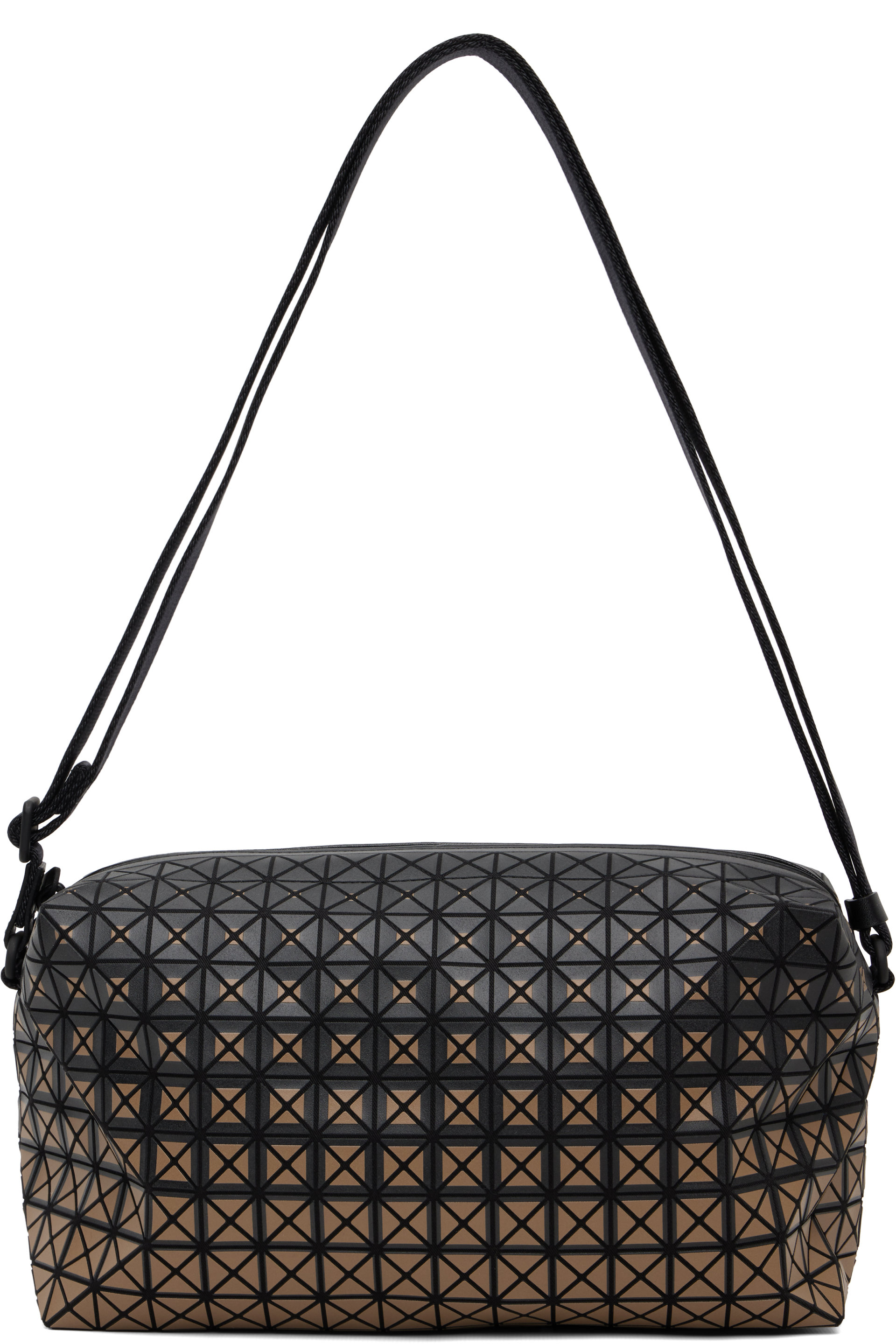BAO BAO ISSEY MIYAKE - Black & Brown Saddle Bag
