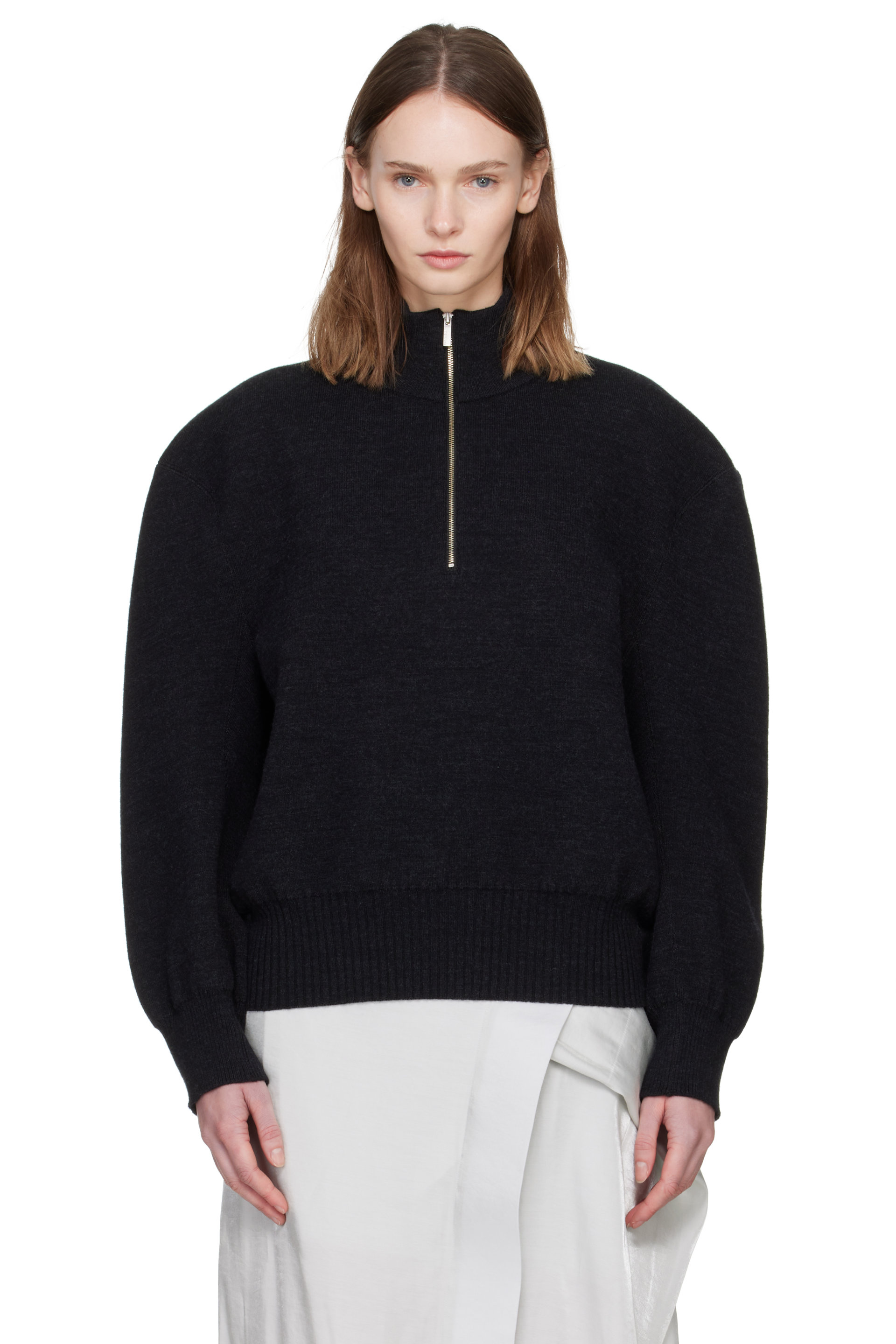 ISSEY MIYAKE - Black Handsome Knit Sweater