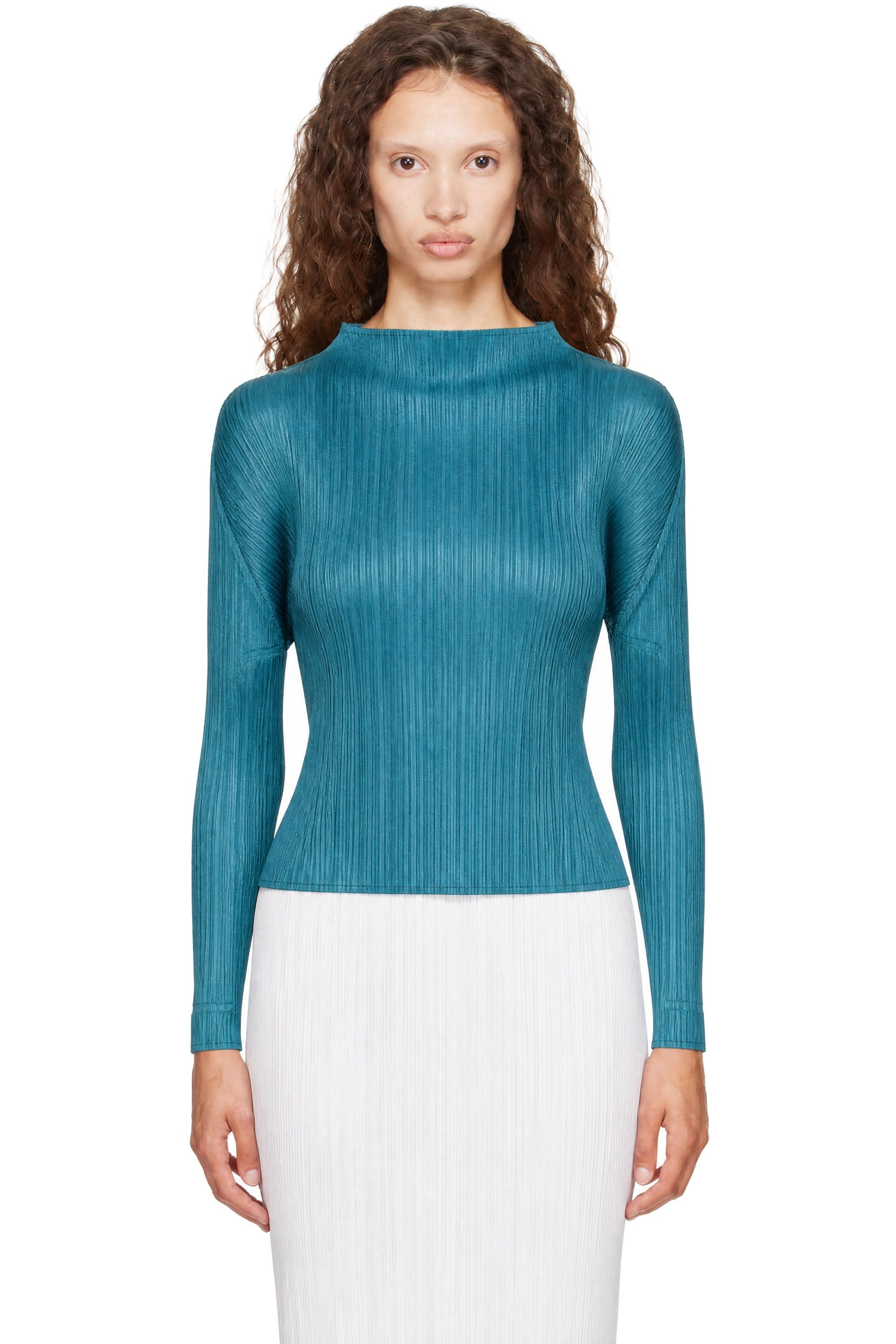 PLEATS PLEASE ISSEY MIYAKE - Haut Monthly Colors October bleu