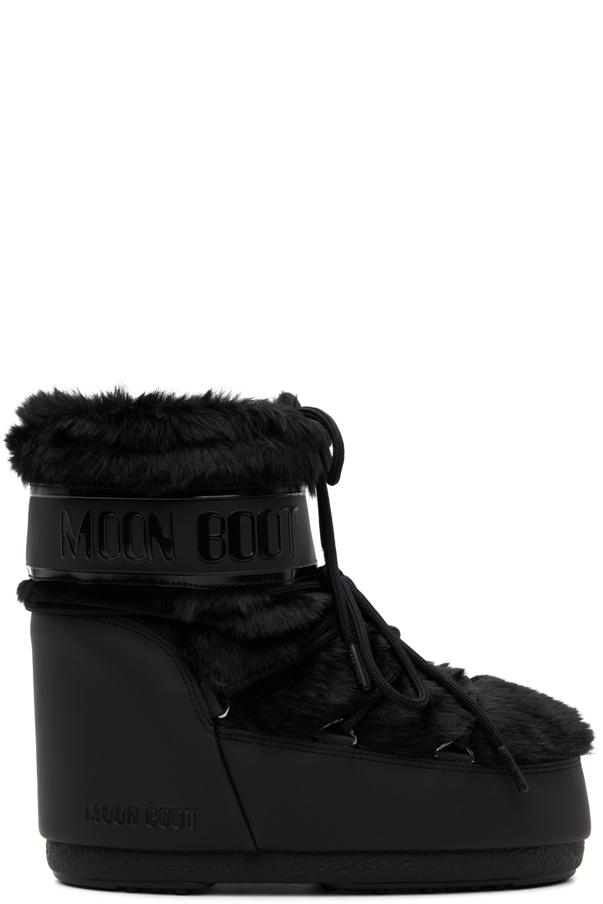 Moon Boot - Black Icon Low Faux-Fur Boots