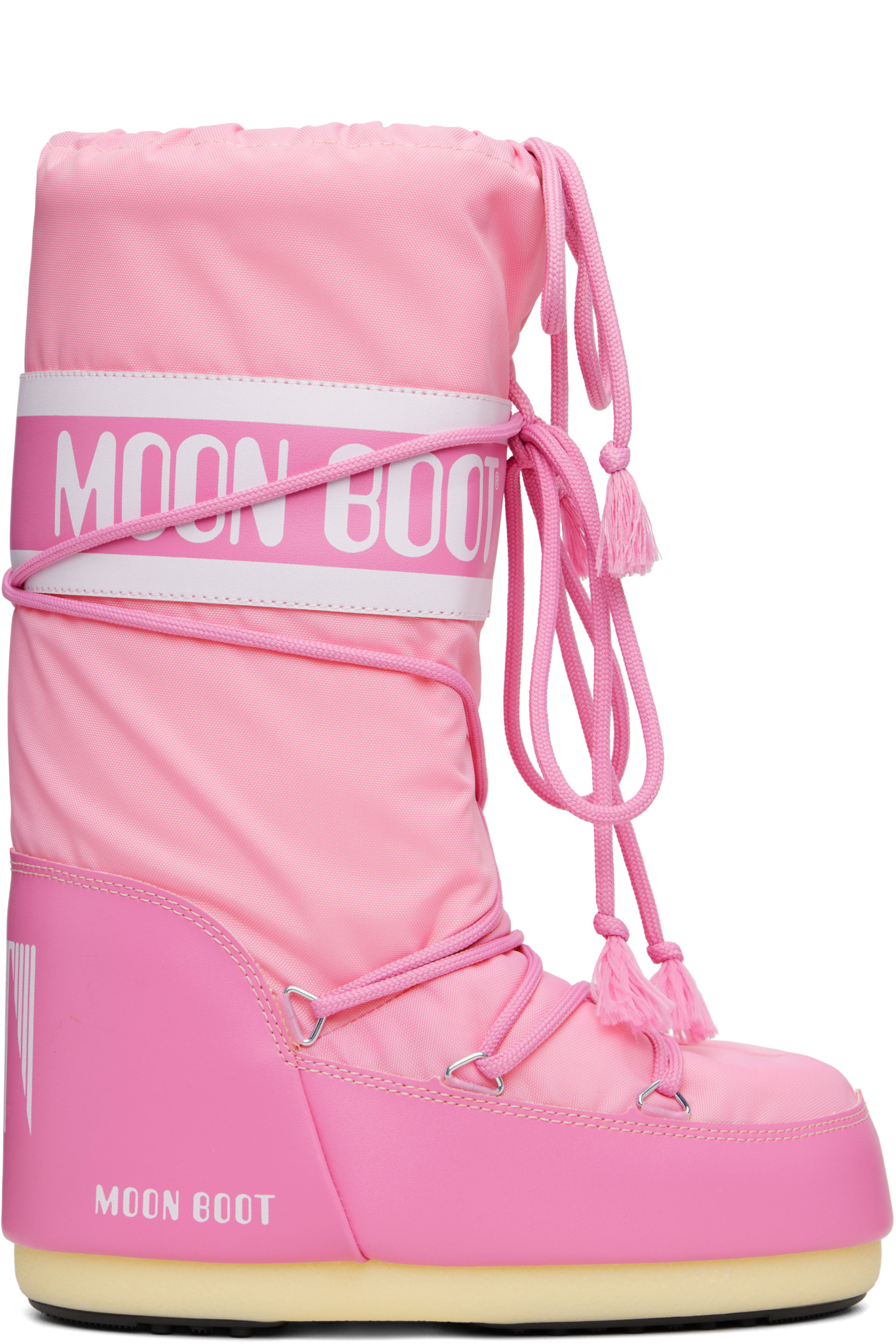 Moon Boot - Pink Icon Nylon Tall Boots