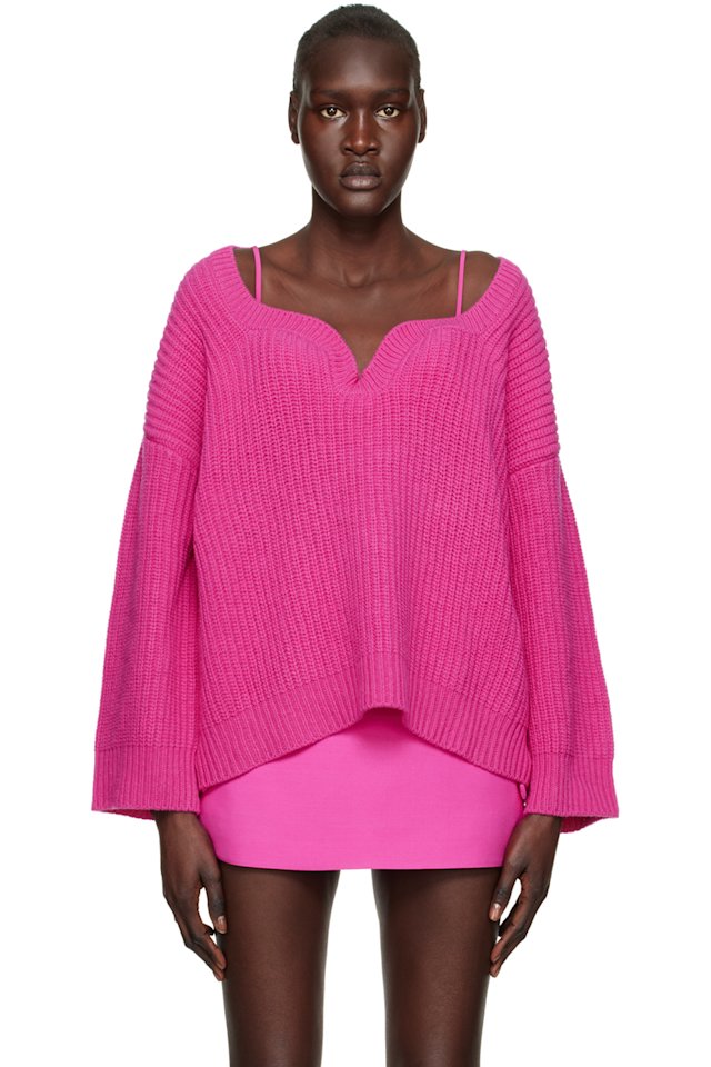Valentino — Pink Sweetheart Sweater
