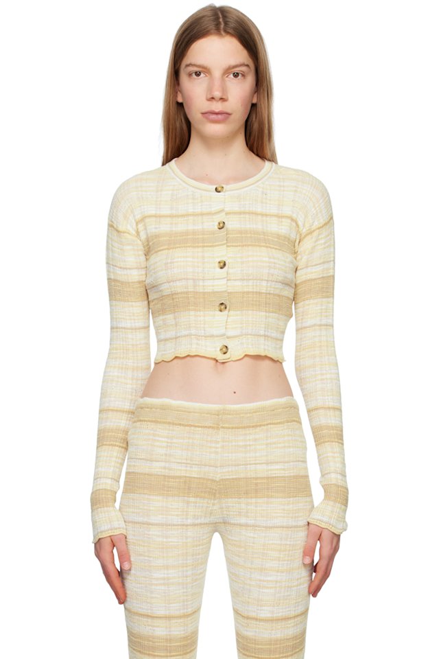 Acne Studios — SSENSE Exclusive Beige Cardigan