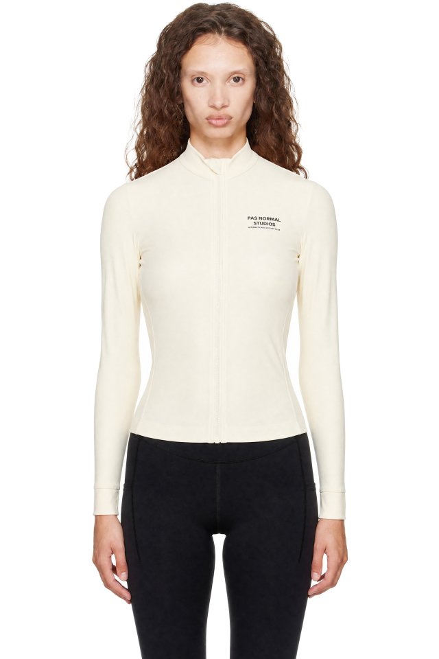 Pas Normal Studios — Off-White Mechanism Long Sleeve Cycling Jersey