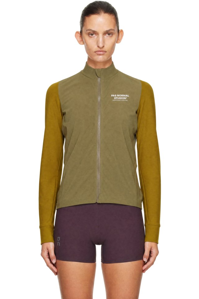 Pas Normal Studios — Khaki Mechanism Long Sleeve Cycling Jersey
