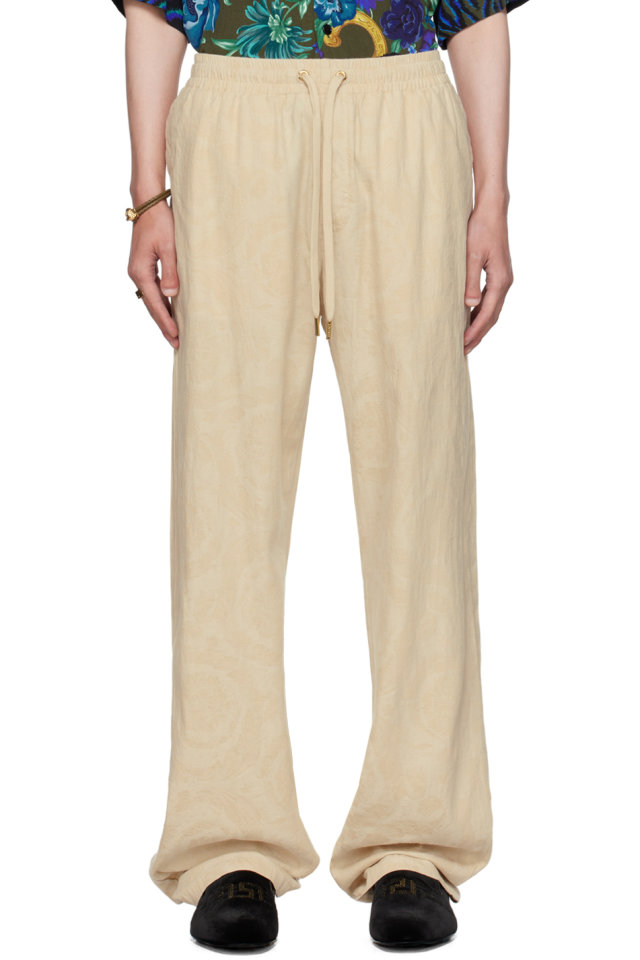 Versace — Off-White Barocco Lounge Pants