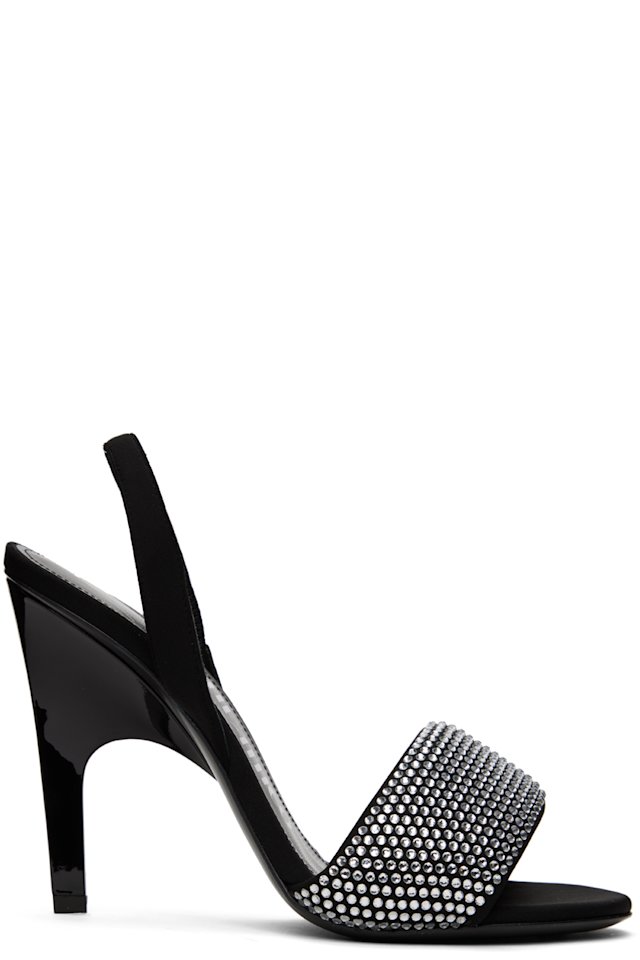 The Attico — Black Rem Heeled Sandals
