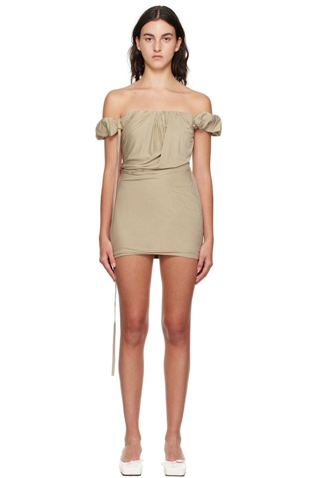 JACQUEMUS — Beige Le Chouchou 'La Robe Ciceri' Minidress