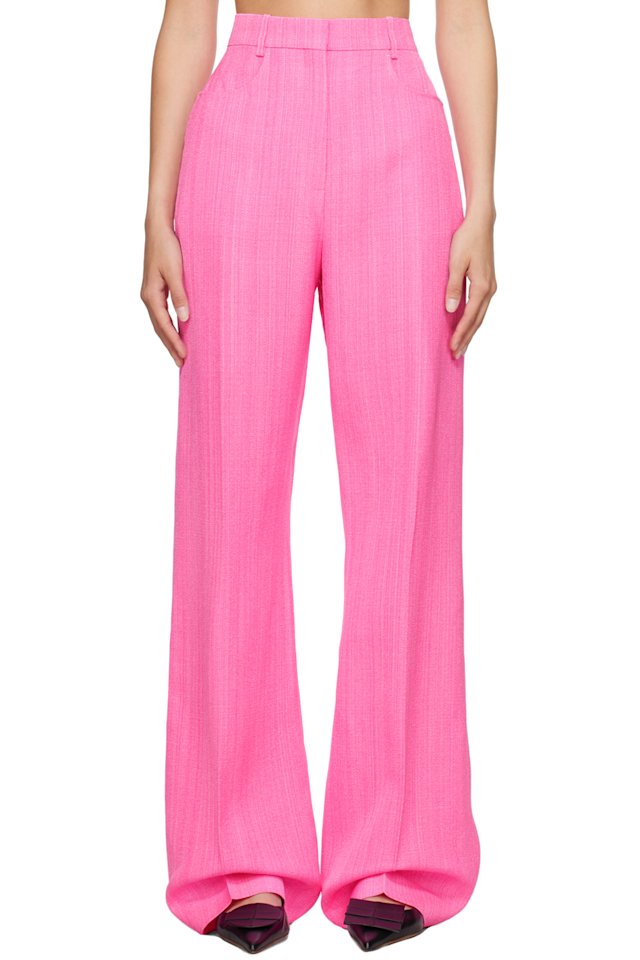 JACQUEMUS — Pink Le Chouchou 'Le Pantalon Sauge' Trousers