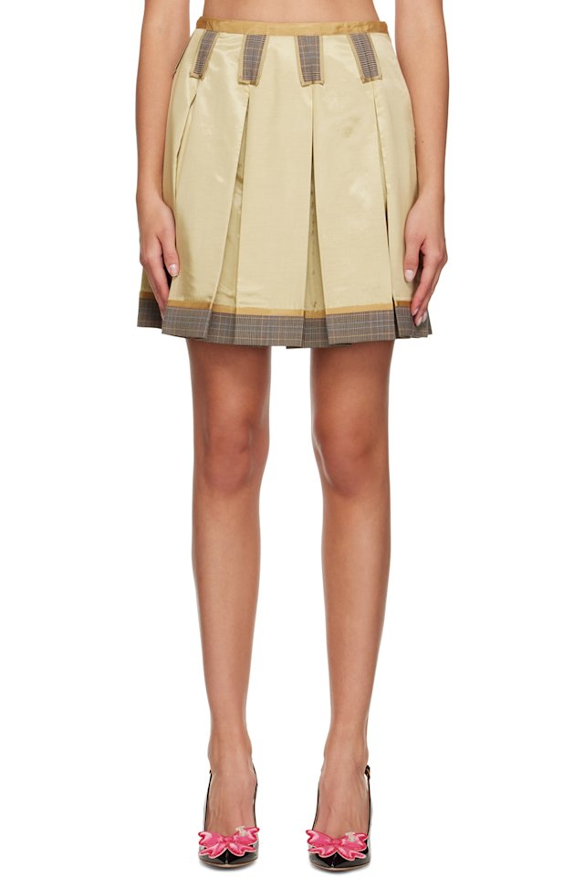 Moschino — Beige Inside Out Miniskirt