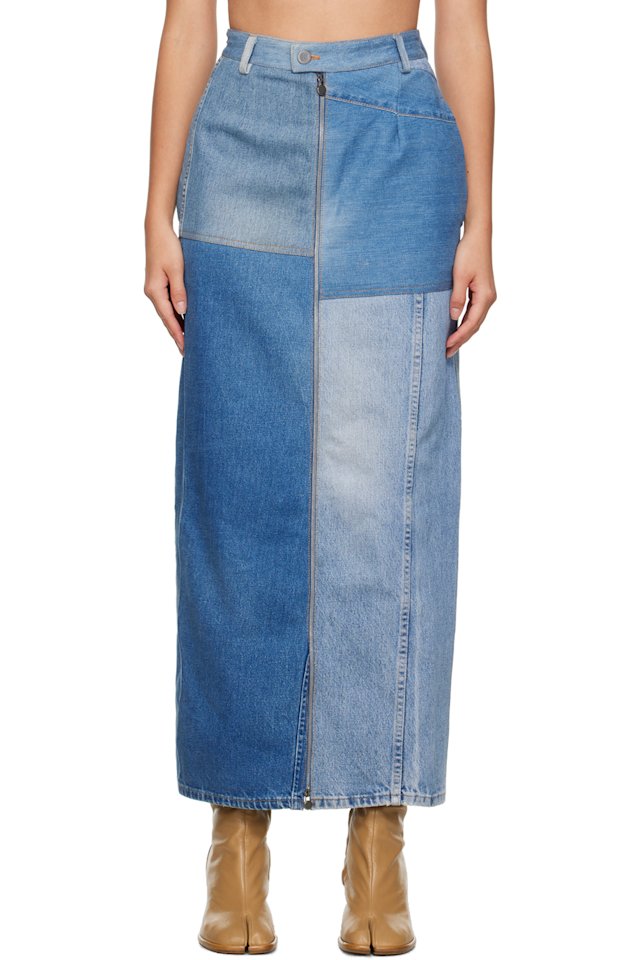 Niccolo Pasqualetti — Blue Patta Denim Maxi Skirt