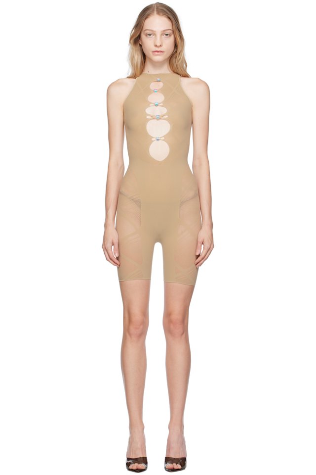 Poster Girl — SSENSE Exclusive Taupe Jetta Jumpsuit