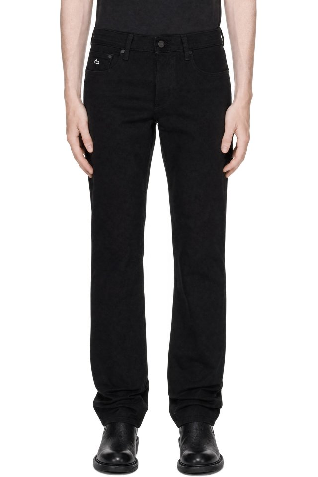 rag & bone — Black Fit 4 Straight Jeans