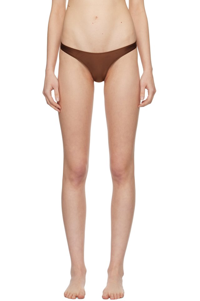 Frankies Bikinis — Brown Dove Bikini Bottom