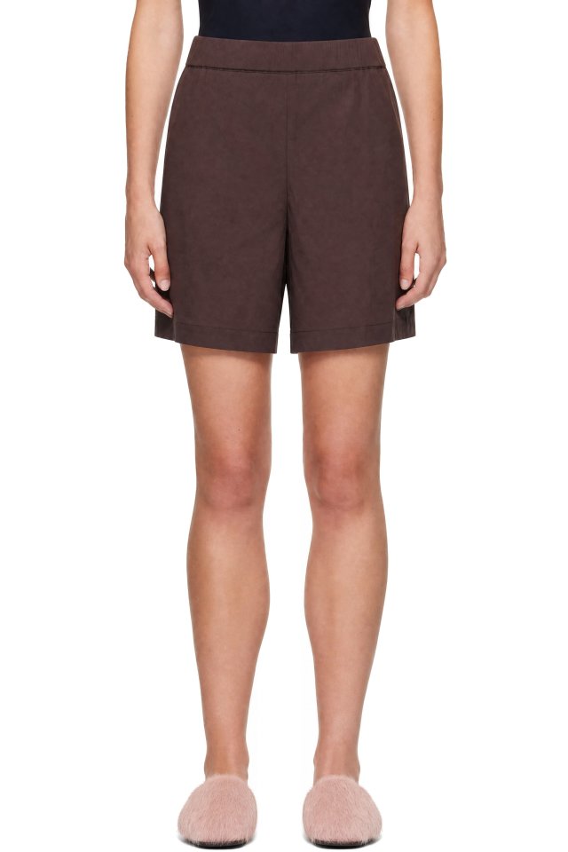 Max Mara — Brown Oliveto Shorts