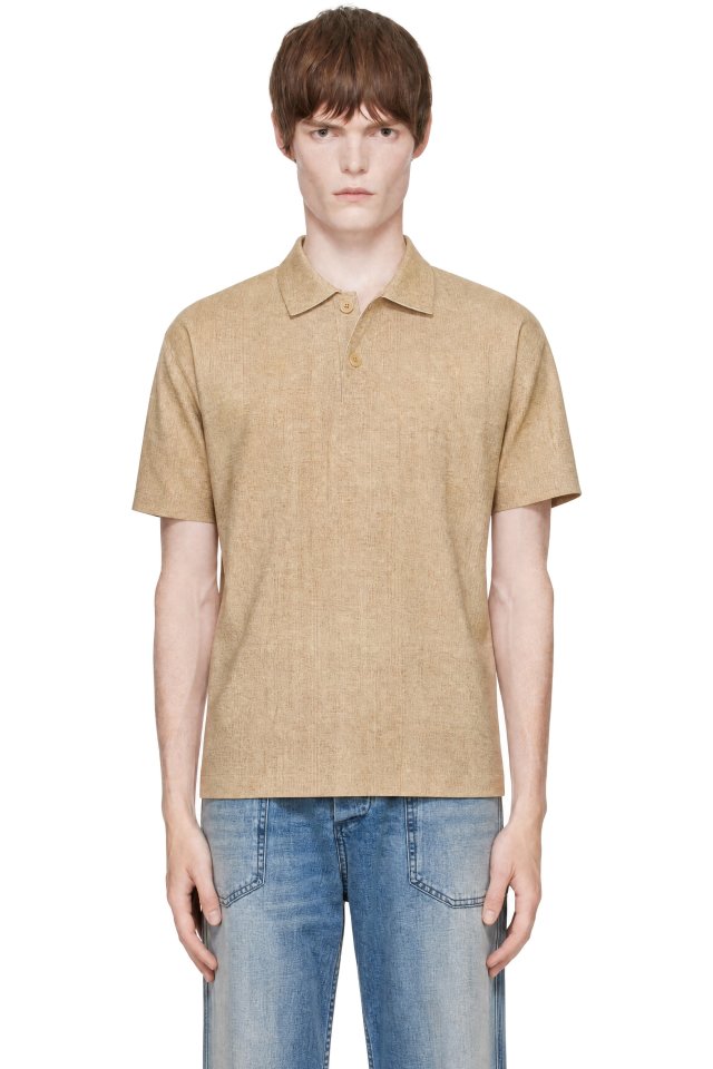 JW Anderson — Tan Leather Polo