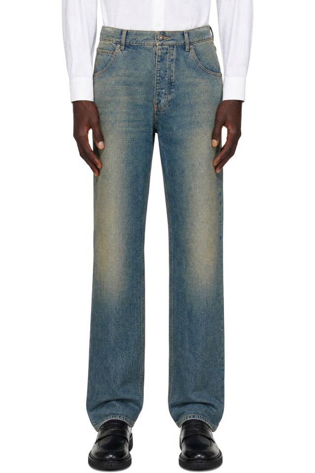 Ferragamo — Blue Midweight Cotton Denim Jeans