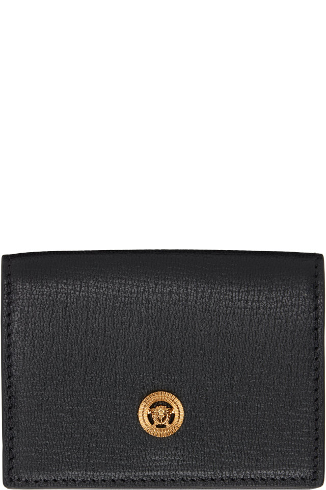 Versace — Black Medusa Biggie Trifold Wallet