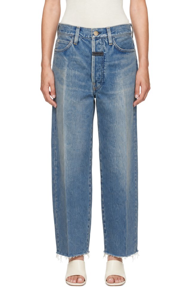 Fear of God — Blue Relaxed Five Pocket Jeans