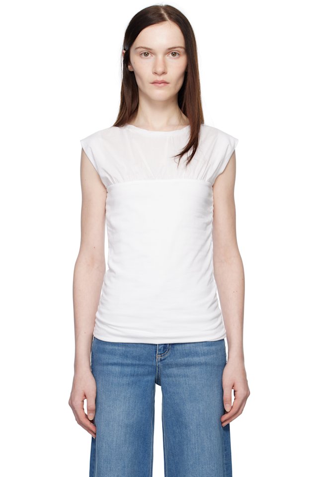 rag & bone — White Mica Banded top