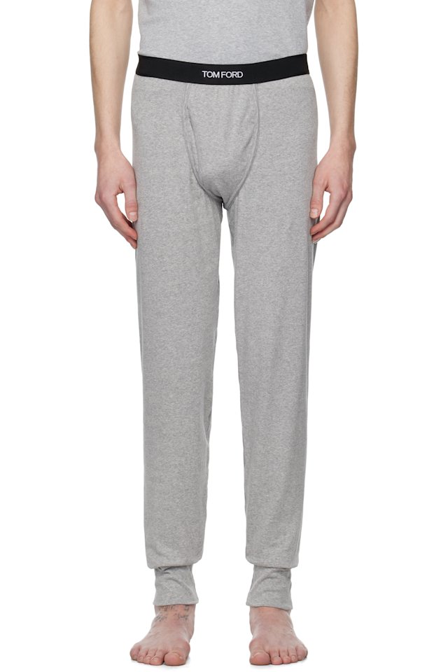 TOM FORD — Gray Cotton Long Underwear