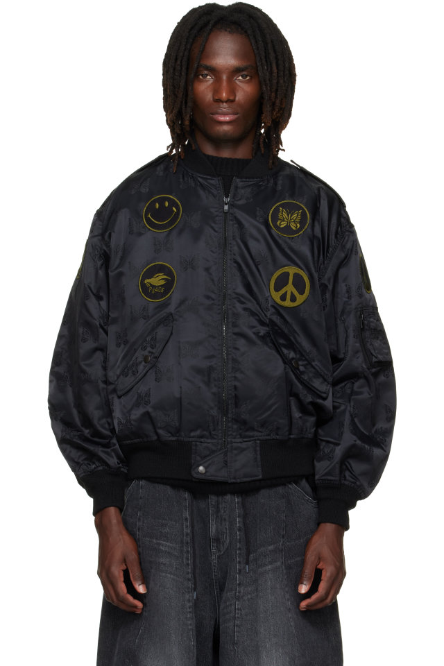 NEEDLES — Black L2-B Bomber Jacket