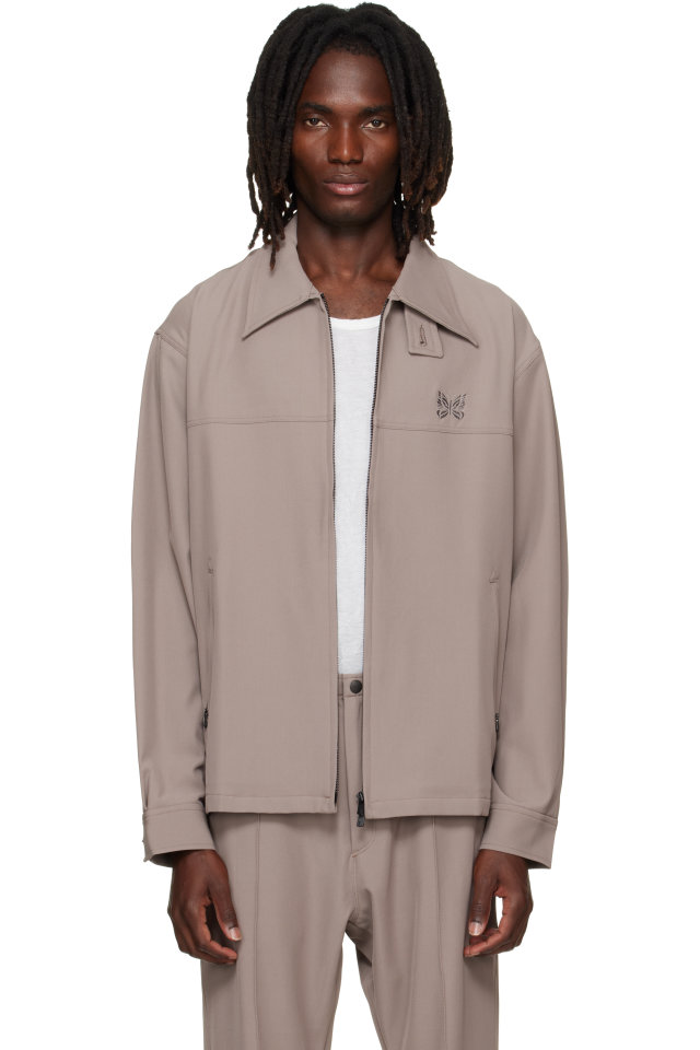 NEEDLES — Taupe Cavalry Twill Sport Jacket
