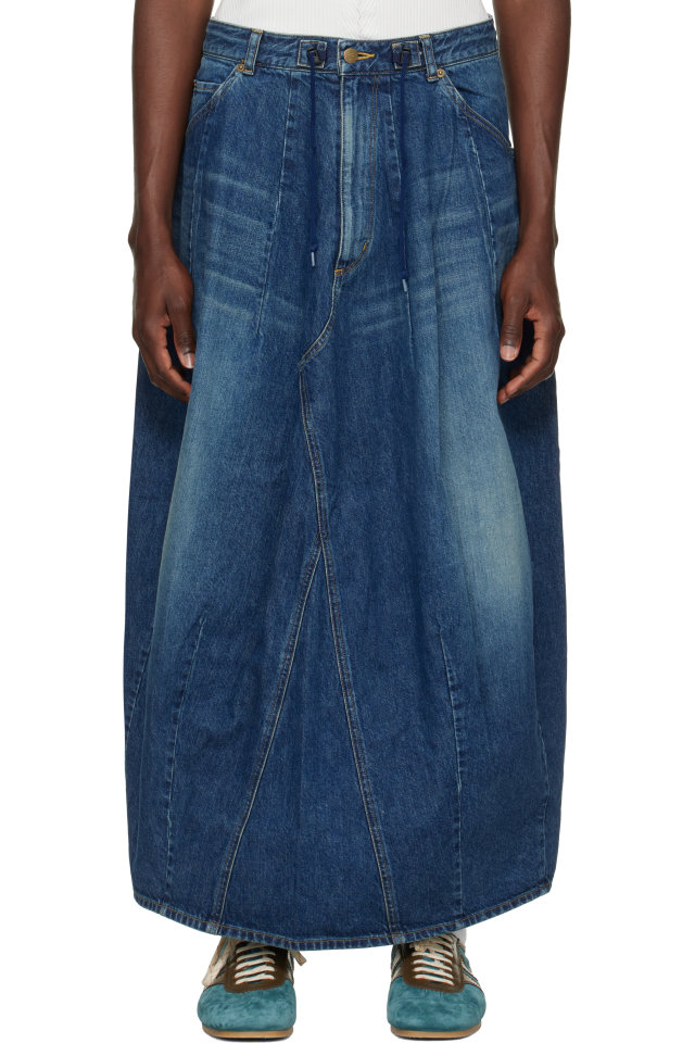 NEEDLES — Navy H.D. Skirt