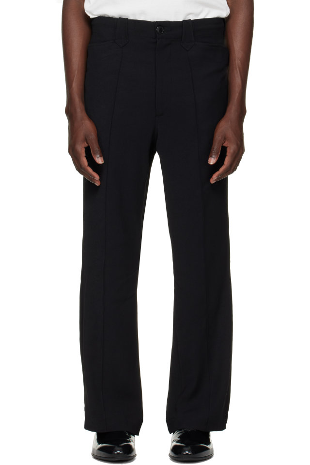 NEEDLES — Black Poly Twill Western Leisure Trousers