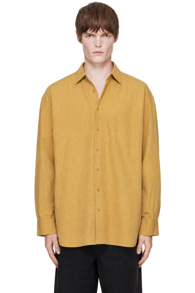 CASEY CASEY — Yellow Hamnet Paper Cot Shirt