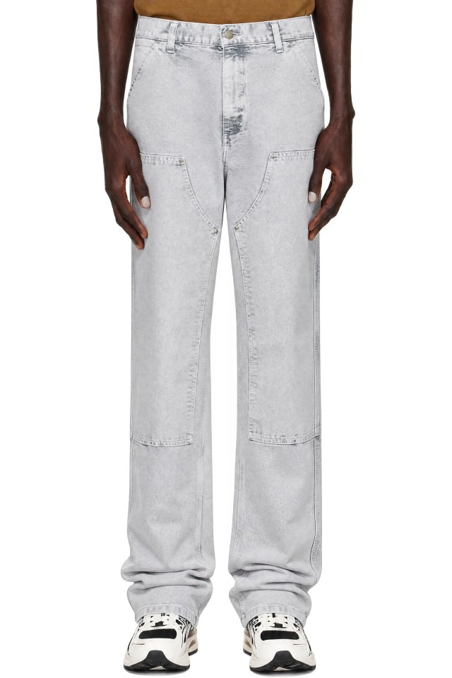 Carhartt Work In Progress — Gray Double Knee Trousers