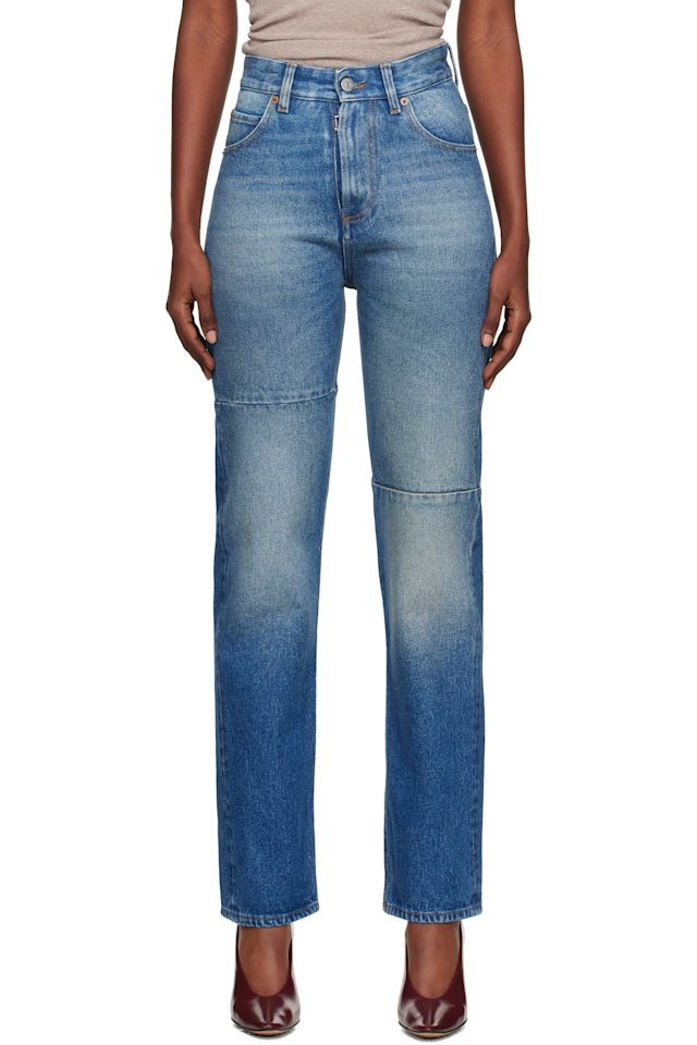 MM6 Maison Margiela — Blue Tapered Jeans