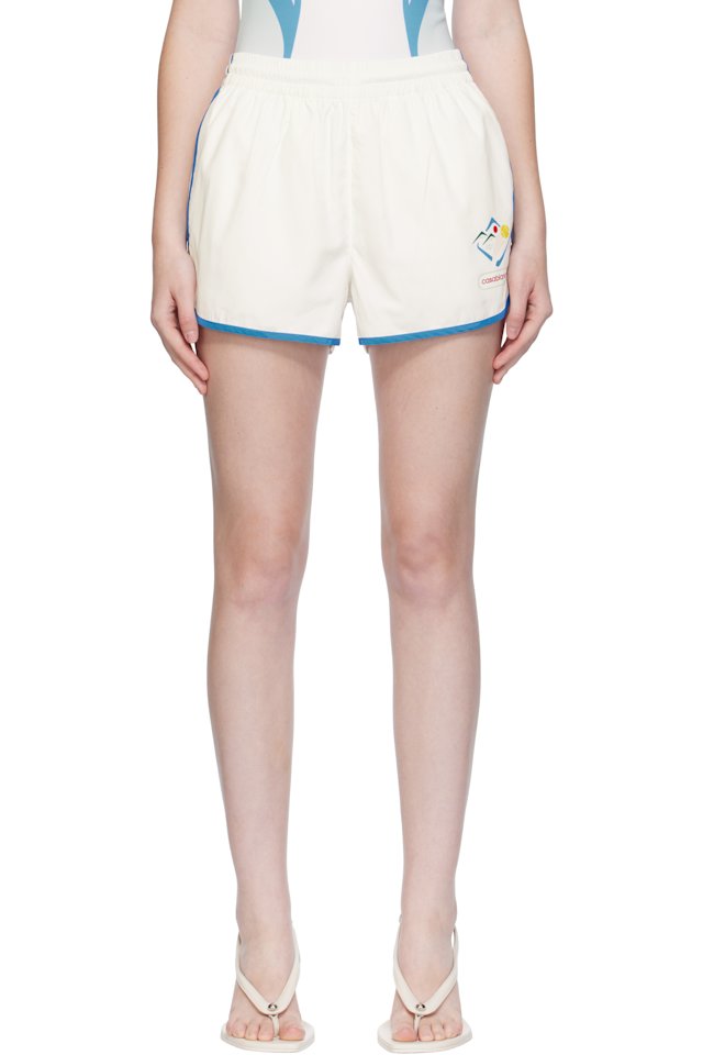 Casablanca — White Casa Sportif Windbreaker Shorts