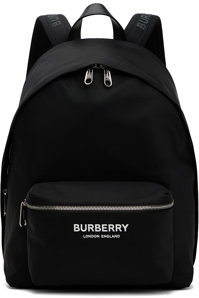 Burberry — Black Nylon Backpack