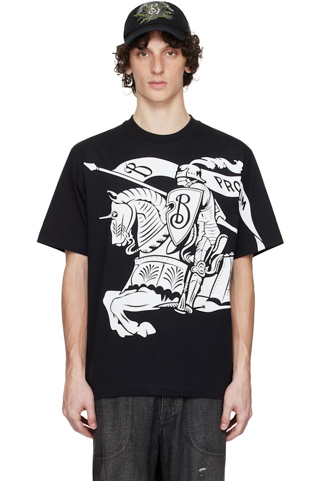 Burberry — Black EKD Cotton T-shirt