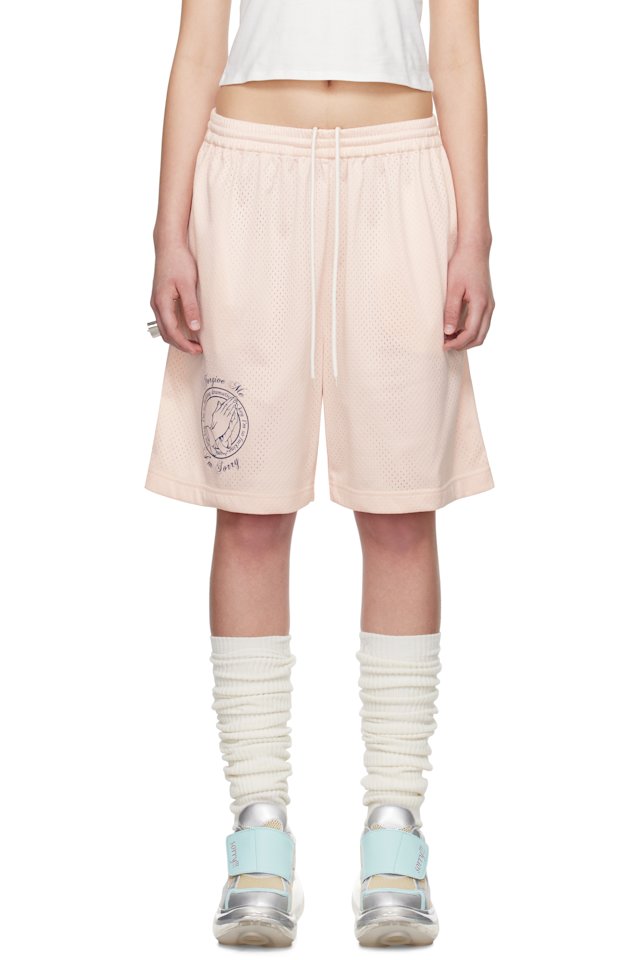 I'm Sorry by Petra Collins — SSENSE Exclusive Pink JennyFax Edition Gym Shorts